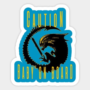 Caution Baby On Board Sticker